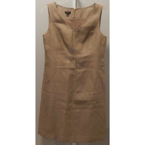 TALBOTS GOLD METALLIC DRESS